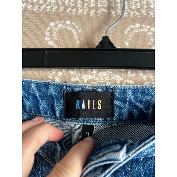 Rails The Sunset High Rise Slim Flare Jeans in Medium Wash - Picture 3 of 7